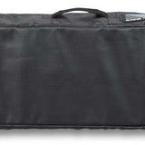 Dakine Boundary Ski Roller Bag 2024 - Black roller bag with two wheels at the back and a handle on top.