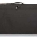 Dakine Boundary Ski Roller Bag 2024 - Black roller bag with white lettering and a zippered top.