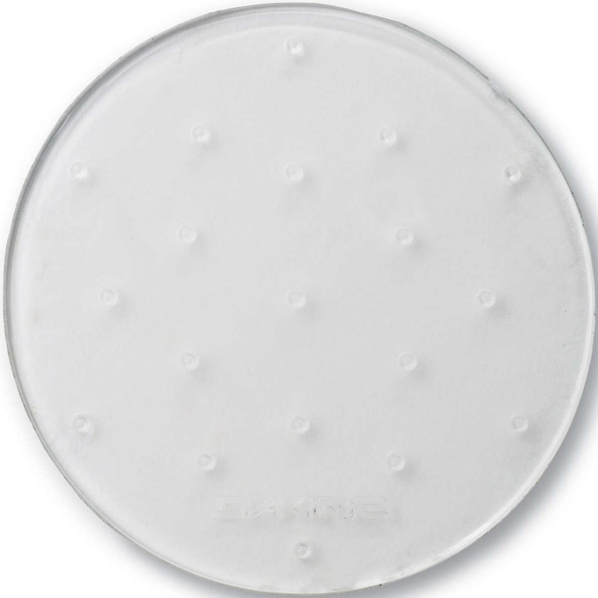 Dakine Circle Mat Stomp Pad 2022-2023 - A round, white mat with a circular pattern of raised dots and a smooth surface.