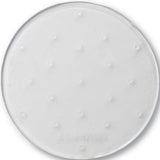 Dakine Circle Mat Stomp Pad 2022-2023 - A round, white mat with a circular pattern of raised dots and a smooth surface.