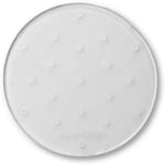 Dakine Circle Mat Stomp Pad 2024 - A round, white mat with a textured surface and circular pattern of raised dots.