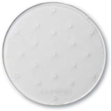 Dakine Circle Mat Stomp Pad 2024 - A round, white mat with a textured surface and circular pattern of raised dots.