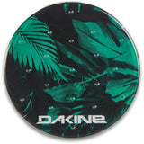 Dakine Circle Mat Stomp Pad - A round, green mat with a leaf pattern and silver rivets.