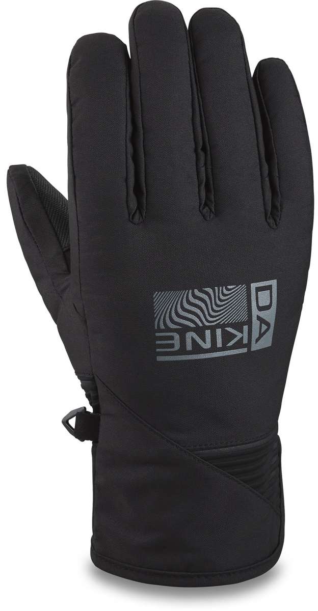 Dakine Crossfire Glove 2022-2023 - A black glove with a textured palm and ribbed cuff.