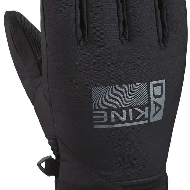 Dakine Crossfire Glove 2022-2023 - A black glove with a textured palm and ribbed cuff.