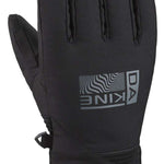 Dakine Crossfire Gloves 2024 - A pair of black gloves with a textured palm and finger grip patches on the fingertips.
