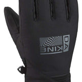 Dakine Crossfire Gloves 2024 - A pair of black gloves with a textured palm and finger grip patches on the fingertips.