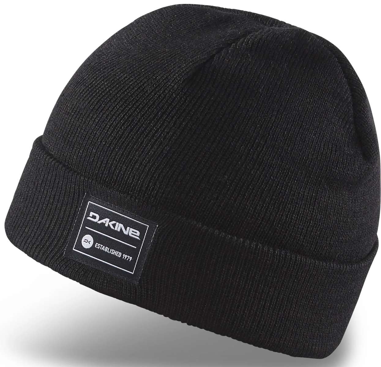 Dakine Cutter Beanie Youth 2024 - A black beanie with a white logo on the front.
