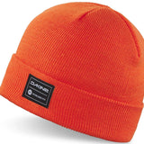 Dakine Cutter Beanie Youth 2024 - A bright orange beanie with a black label featuring "DAKINE" in white letters.