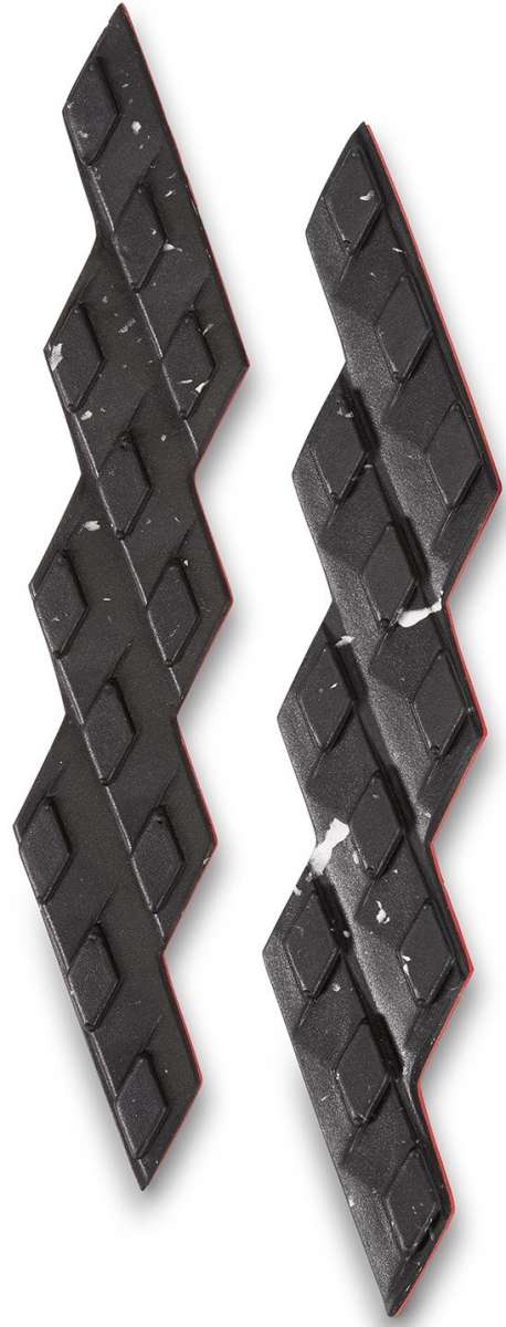 Dakine DK Gromps Stomp Pads - Black stomp pads with a diamond pattern on top and a grippy bottom.