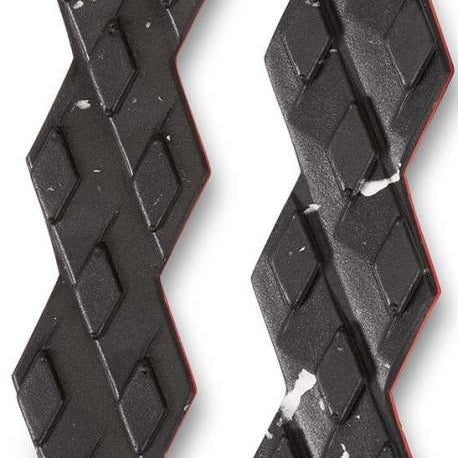 Dakine DK Gromps Stomp Pads - Black stomp pads with a diamond pattern on top and a grippy bottom.