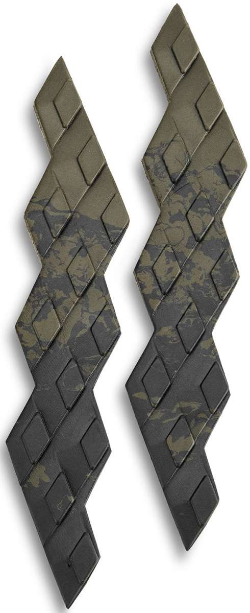 Dakine DK Gromps Stomp Pads 2022-2023 - A pair of black stomp pads with a grippy texture and a rectangular shape, featuring a small logo on the top.