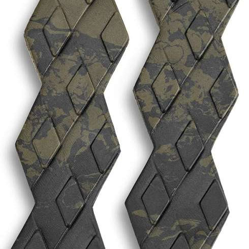 Dakine DK Gromps Stomp Pads 2022-2023 - A pair of black stomp pads with a grippy texture and a rectangular shape, featuring a small logo on the top.