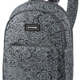 Dakine Ladies Essentials Pack 7L 2022-2023 - A gray backpack with a floral pattern and black accents, featuring two straps and a zippered front pocket.