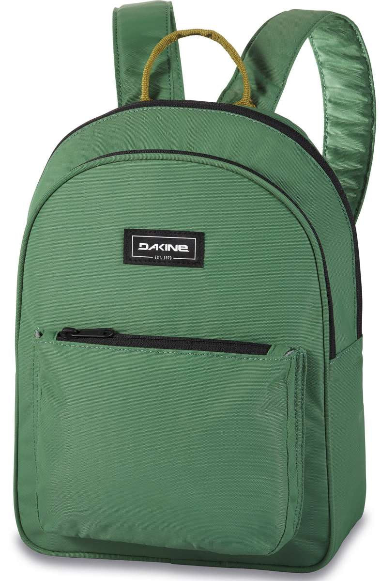 Dakine Ladies Essentials Pack 7L 2022-2023 - A green backpack with a zippered front pocket and two adjustable shoulder straps.