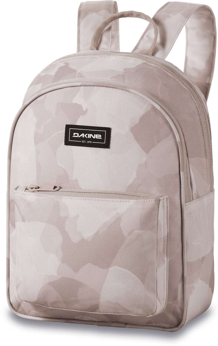 Dakine Ladies Essentials Pack 7L 2022-2023 - A light gray backpack with a zippered front pocket and two straps.