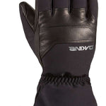 Dakine Excursion GORE-TEX Short Glove - A black glove with a leather palm and wrist strap, featuring a white logo on the wrist strap.
