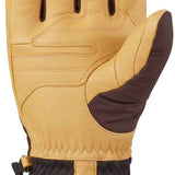 Dakine Excursion GORE-TEX Short Gloves - A pair of tan gloves with brown accents and stitching, featuring a zippered cuff.