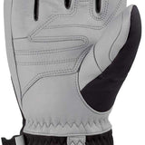 Dakine Excursion GORE-TEX Short Gloves - A pair of light gray gloves with a black palm and thumb, featuring a strap on the wrist.