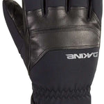 Dakine Excursion GORE-TEX Short Gloves - A pair of black gloves with a textured palm and fingers, featuring a white logo on the wrist cuff.