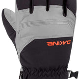 Dakine Excursion GORE-TEX Short Gloves - A pair of black and gray gloves with a textured palm, featuring a zippered pocket on the wrist.
