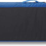 Dakine Fall Line Ski Roller Bag 2024 - Black roller bag with blue accents and a handle on top.
