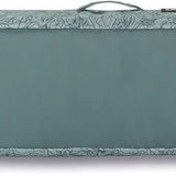 Dakine Fall Line Ski Roller Bag 2024 - Black roller bag with white trim and black wheels.