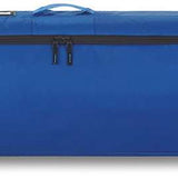 Dakine Fall Line Ski Roller Bag 2024 - Black roller bag with blue accents and a zippered front pocket.