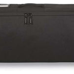 Dakine Fall Line Ski Roller Bag 2024 - Black roller bag with silver hardware and a zippered top.