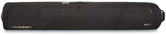 Dakine Fall Line Ski Roller Bag 2024 - Black roller bag with silver hardware and a zippered top.