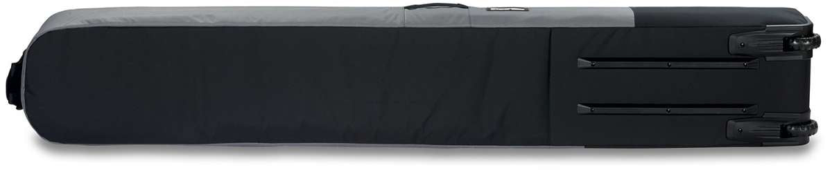 Dakine Fall Line Ski Roller Bag 2024 - Black roller bag with two wheels and a retractable handle.