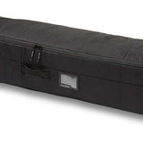 Dakine Fall Line Ski Roller Bag 2024 - Black roller bag with two zippered compartments and a retractable handle.