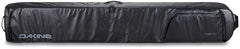 Dakine Fall Line Ski Roller Bag 2024 - Black roller bag with a zippered top and two side pockets, featuring a handle on one end.