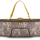 Dakine Freestyle Board Bag 2024 - A brown, rectangular bag with a zippered top and two yellow shoulder straps.