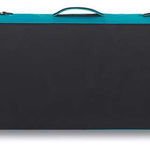 Dakine Freestyle Board Bag - A black bag with a blue stripe along the top and a handle on one end.