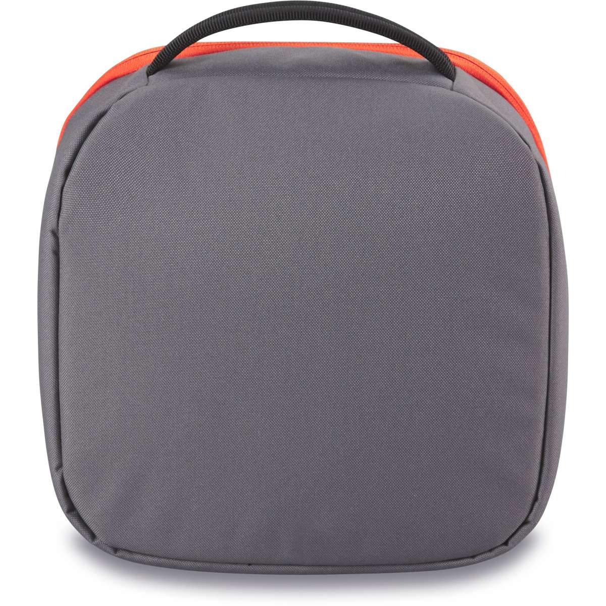 Dakine Goggle Case 2022-2023 - A gray rectangular case with a handle on top, featuring an orange zipper and a small pocket on the front.