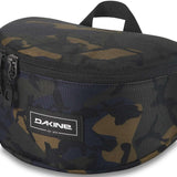 Dakine Goggle Stash - A black bag with a zippered top and handle, featuring a camouflage pattern on its front.