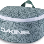 Dakine Goggle Stash - A small, rectangular-shaped bag with a zippered top and handle on top, featuring a light gray color with dark gray floral pattern.