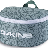 Dakine Goggle Stash - A small, rectangular-shaped bag with a zippered top and handle on top, featuring a light gray color with dark gray floral pattern.