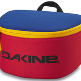 Dakine Goggle Stash - A red zippered pouch with a black handle and zipper pull, featuring a blue interior lining.