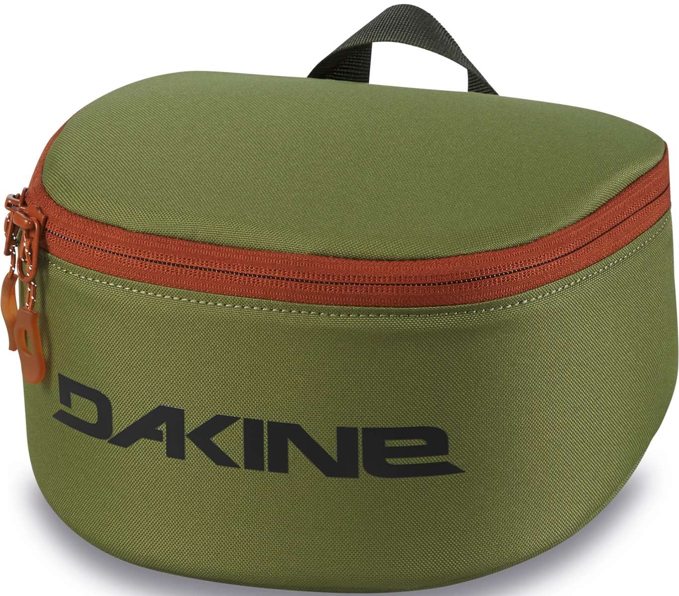 Dakine Goggle Stash - A green bag with a zippered top and handle, featuring the word "DAKINE" in black on the front.