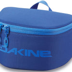Dakine Goggle Stash - A royal blue bag with a zippered top and handle, featuring a mesh pocket on the side.
