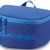 Dakine Goggle Stash - A royal blue bag with a zippered top and handle, featuring a mesh pocket on the side.