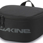 Dakine Goggle Stash - A black rectangular bag with a zippered top and handle, featuring a small pocket on one side for storing gloves or other accessories.