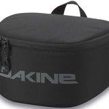 Dakine Goggle Stash - A black rectangular bag with a zippered top and handle, featuring a small pocket on one side for storing gloves or other accessories.