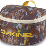 Dakine Goggle Stash - A small, rectangular-shaped bag with a zippered top and a handle on top, featuring a brown color with white accents.