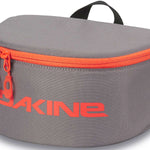 Dakine Goggle Stash - A gray bag with a zippered top and handle, featuring an orange zipper pull.