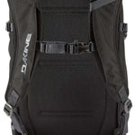 Dakine Heli Pro 20L Backpack - A black backpack with a mesh pocket on the side and two straps at the top.