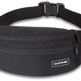 Dakine Hip Pack - A black hip pack with a zippered front pocket and adjustable strap.