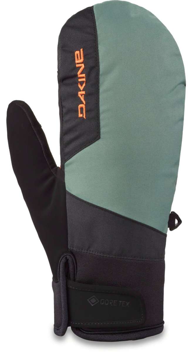 Dakine Impreza GORE-TEX Mittens - Mittens are black with orange accents and a gray palm.